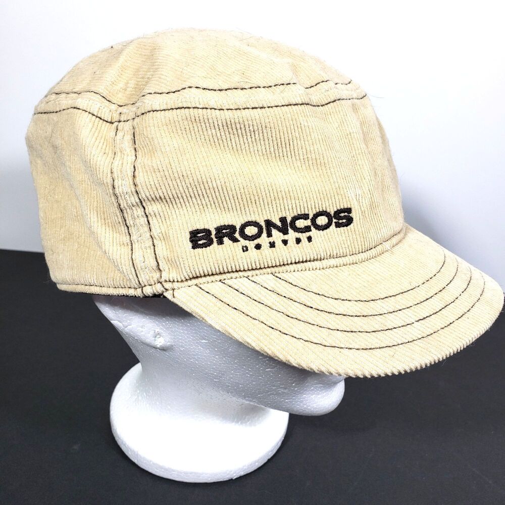 Denver Broncos Military Cadet Corduroy New Era Hat Beige NFL Football
